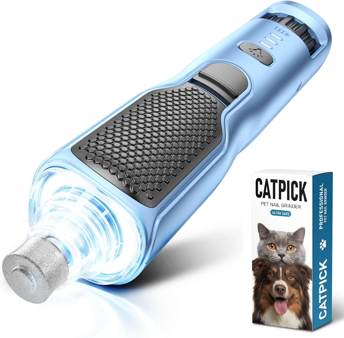 catpick 7-speed quiet dog & cat nail grinder, main product view