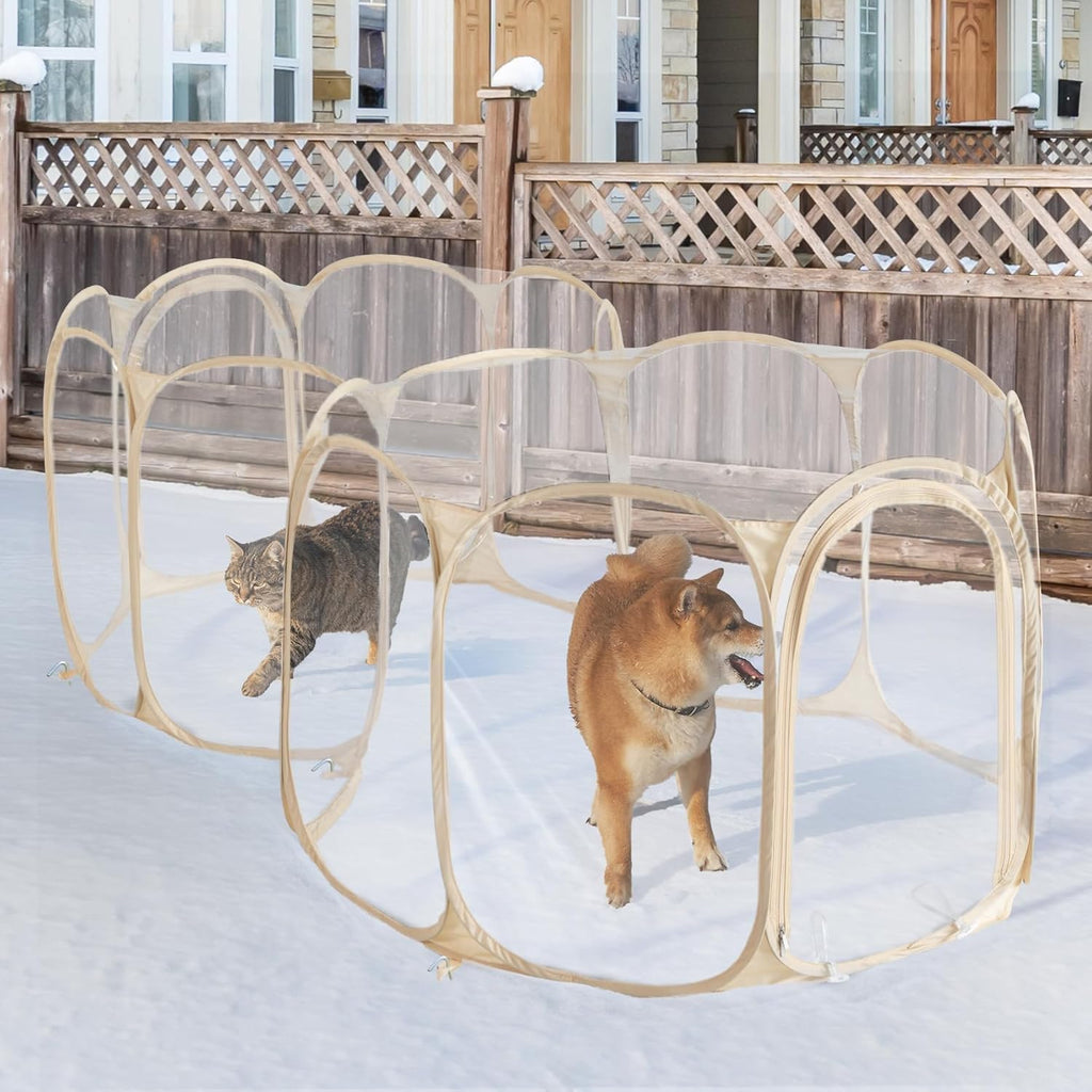 cold resistant cat playpen pvc dog playpen puppy, view 9