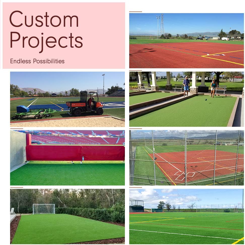 7.5 x 5 feet premium synthetic turf for, side view