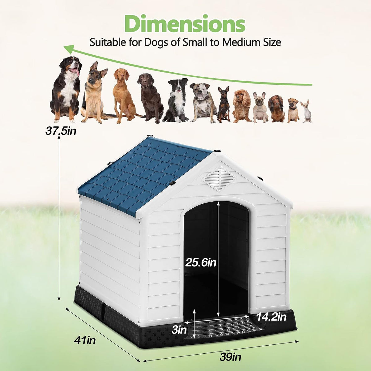 extra large dog houses for small medium dogs on a desk or shelf