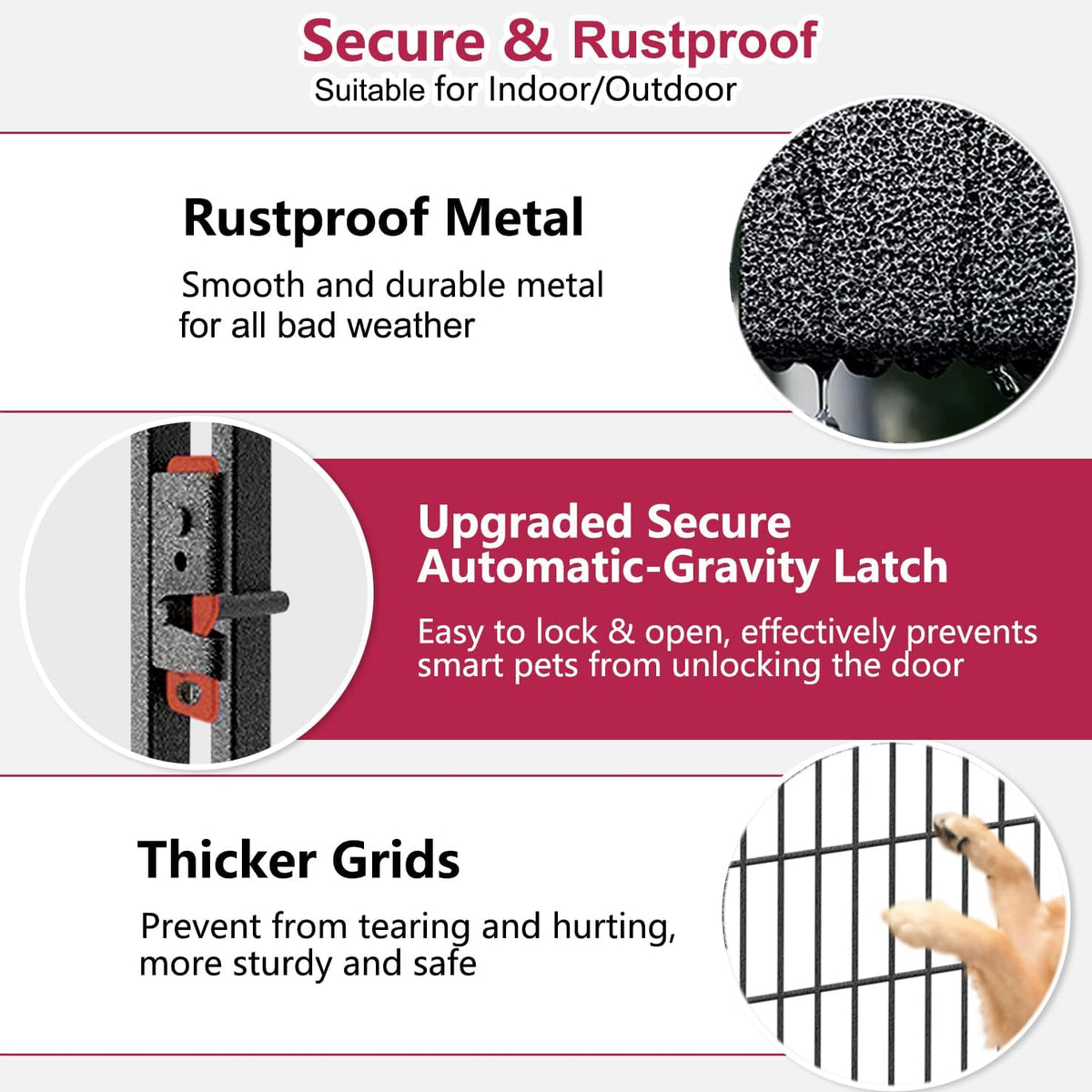 dog playpen outdoor, 32 inch dog fence outdoor, close-up detail