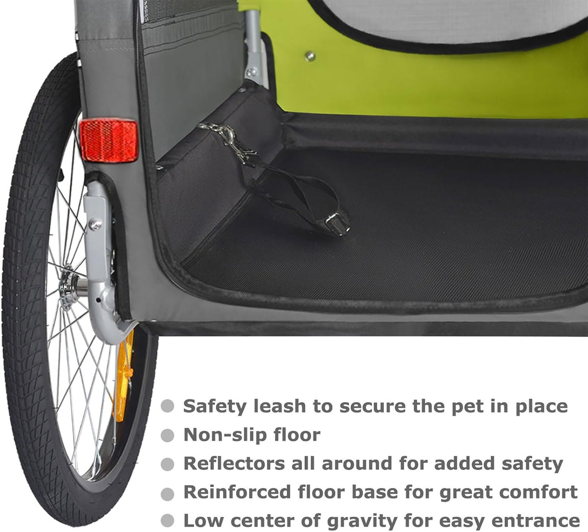 doggyhut® premium xl pet bike trailer & stroller, package contents