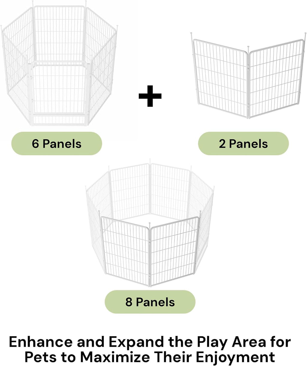 sunsgrove dog playpen indoor, 40 inch 2 panels, side view