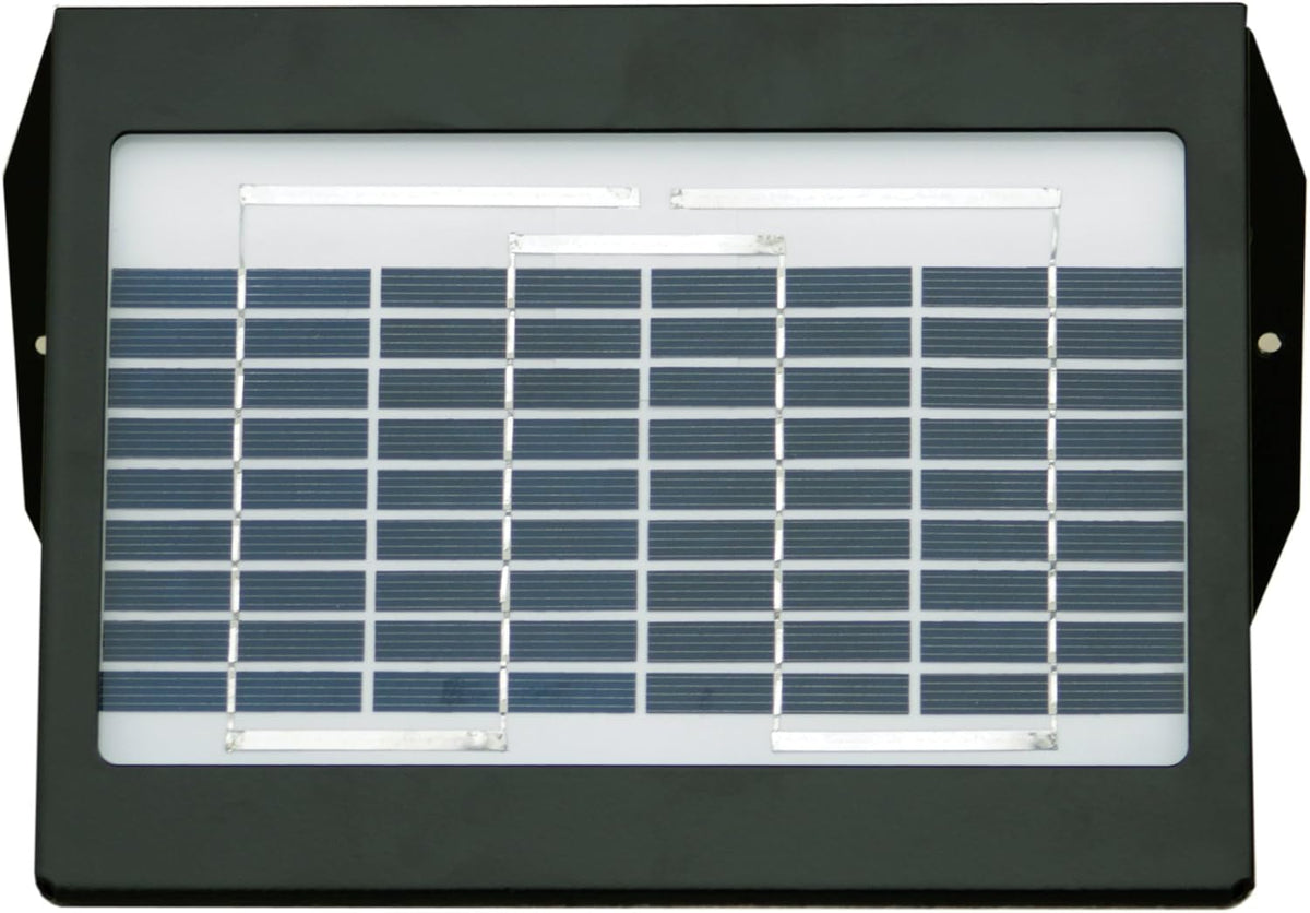 texas hunter 2-watt solar charger for directional feeders, close-up detail