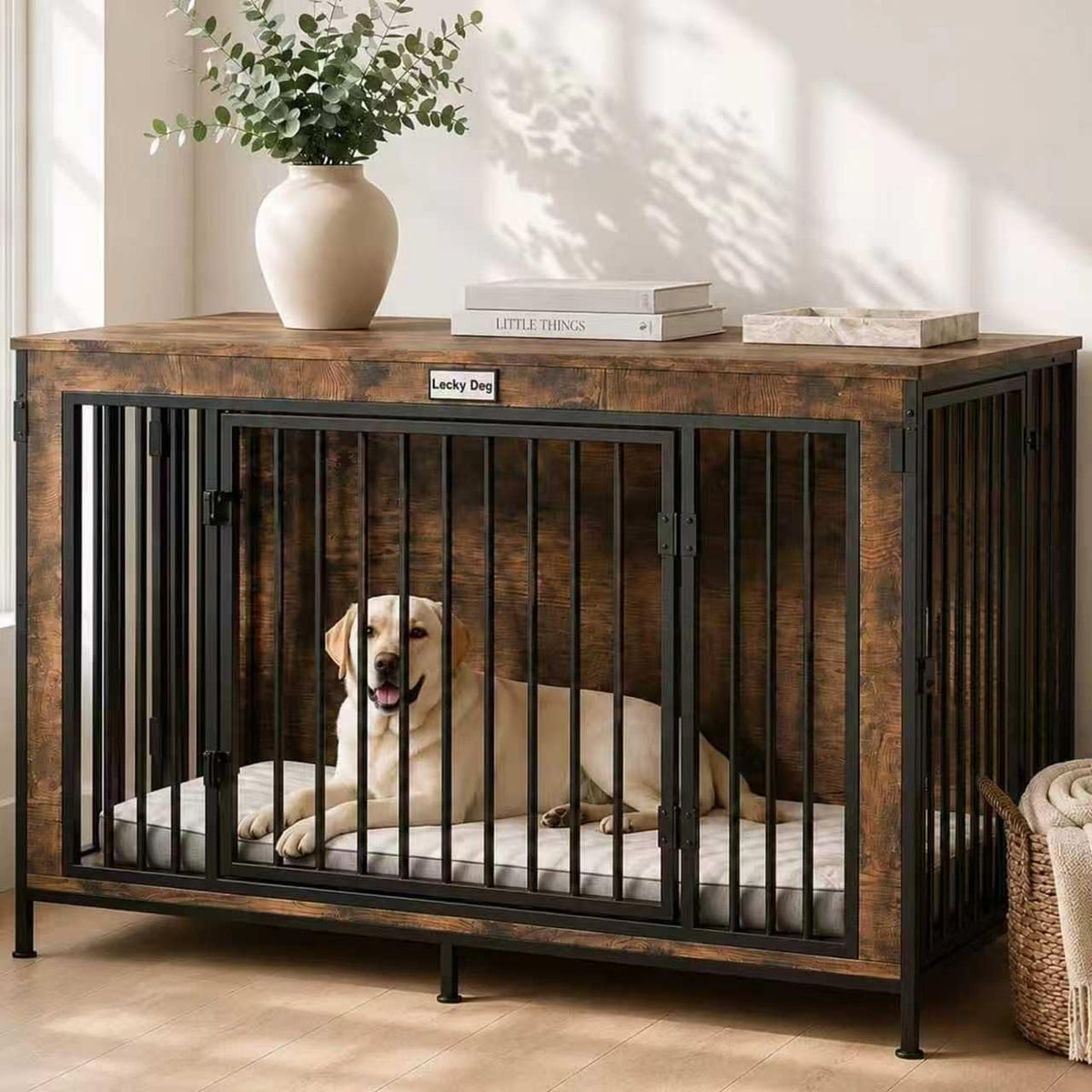 48" xl dog crate furniture for medium &, main product view