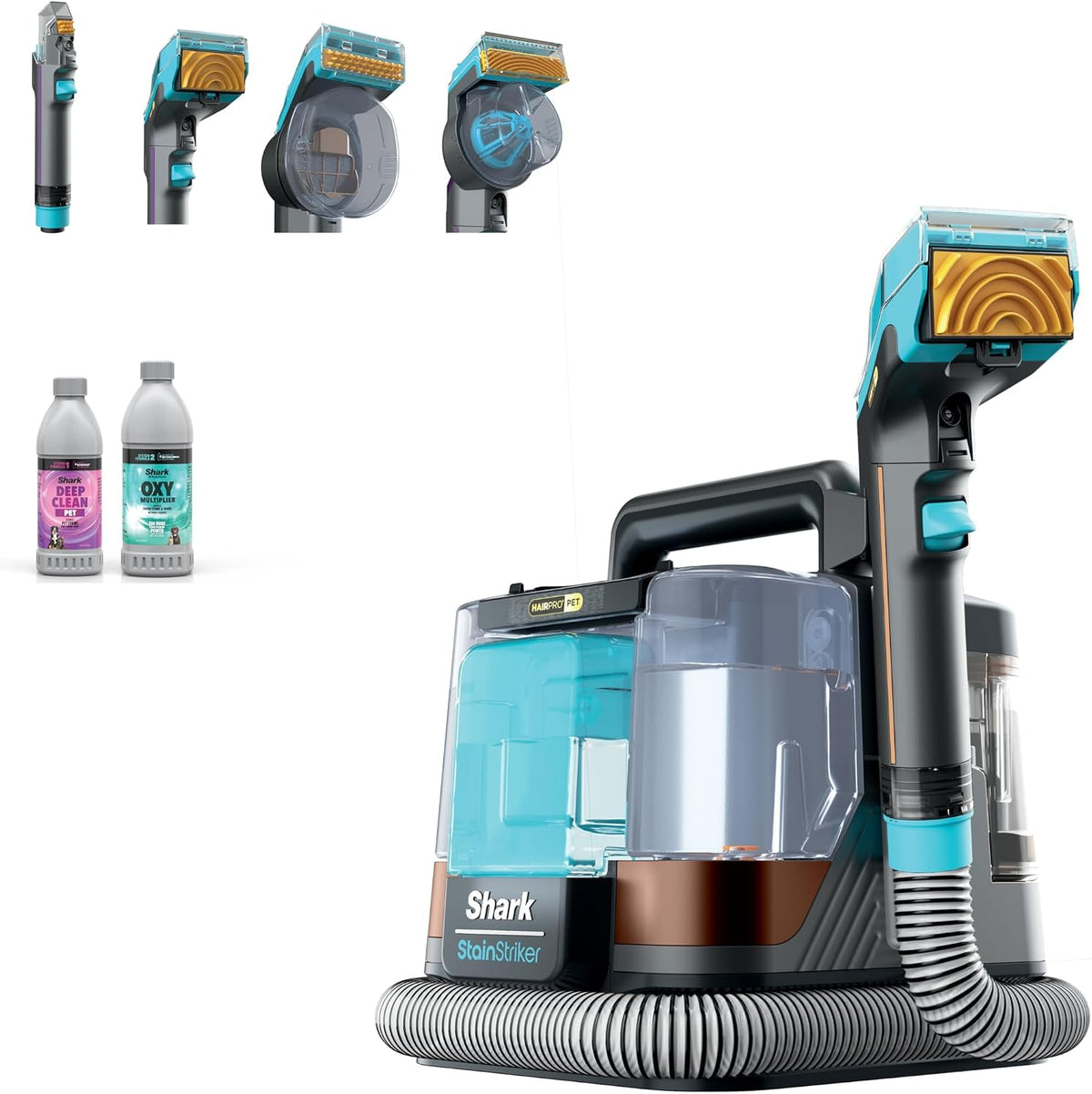 shark stainstriker hairpro pet, portable spot, stain, &, main product view
