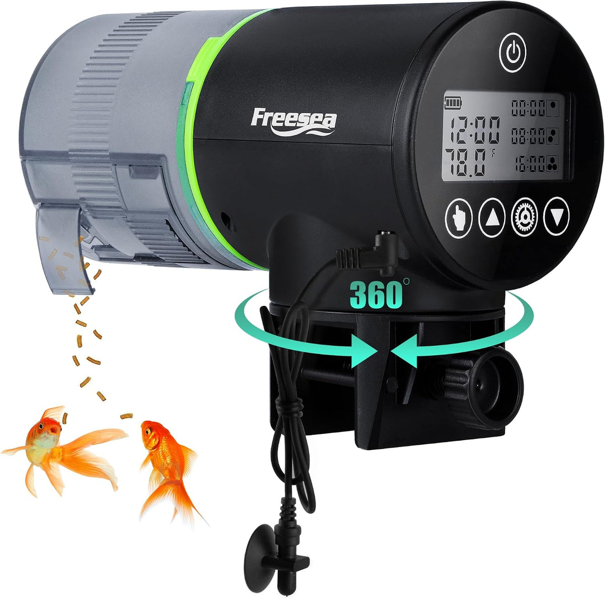 freesea aquarium automatic fish feeder: programmable dispenser, main product view