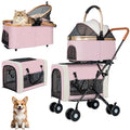 double pet stroller, 4 lockable wheels for small‑medium, main product view
