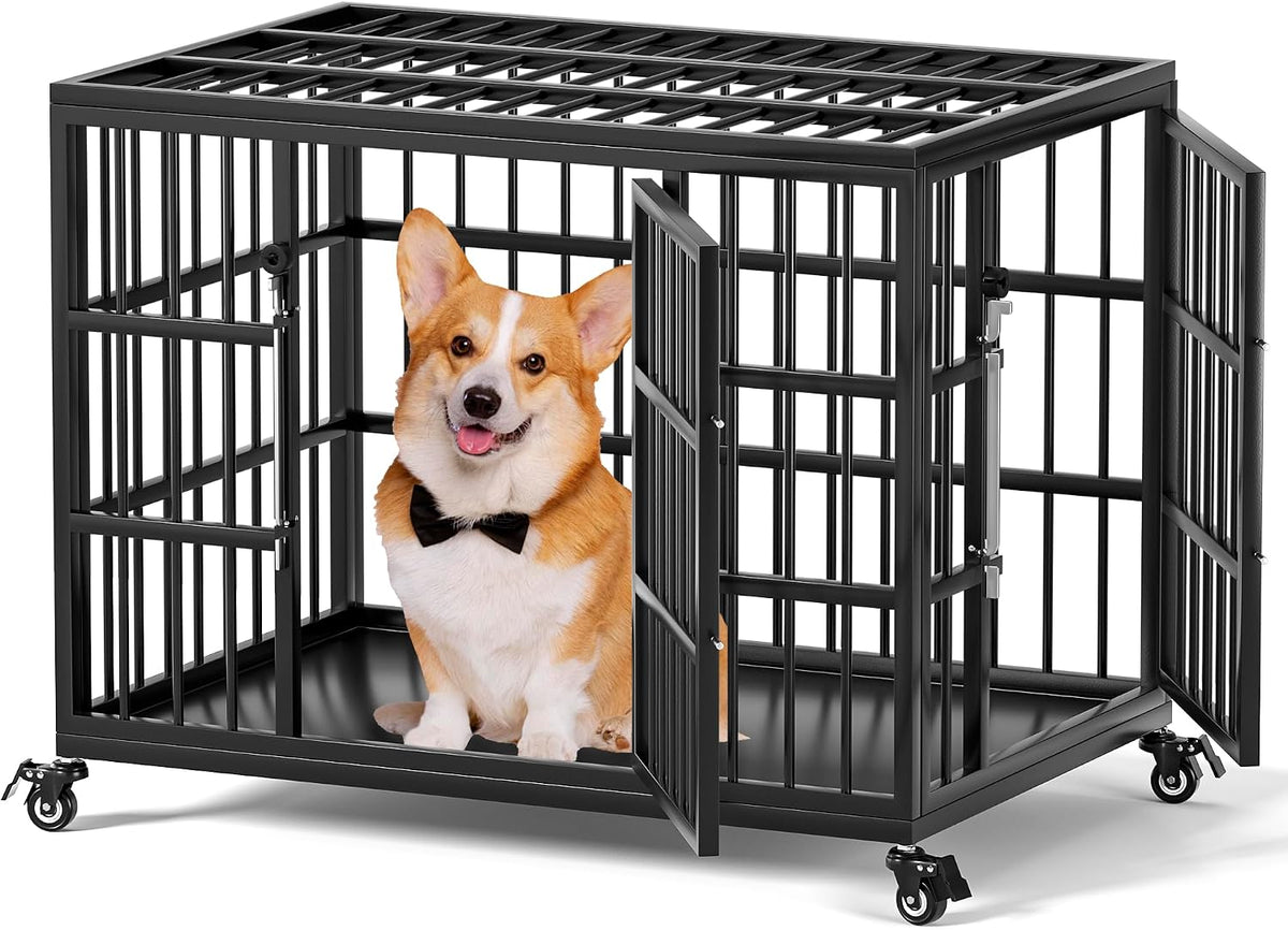 verifurty 30" heavy duty dog crate for medium/small, main product view
