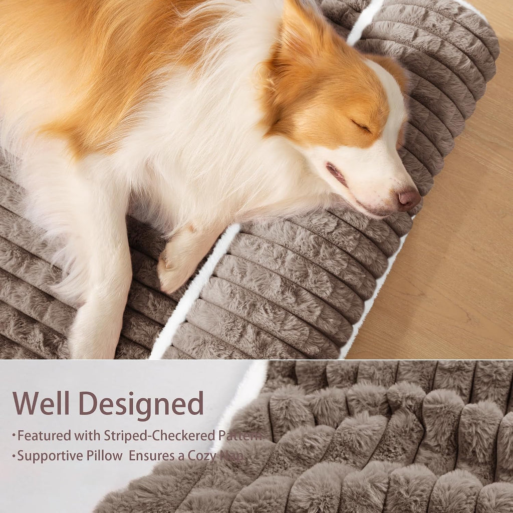 orthopedic large dog bed pillow pet sofa bed showing dimensions