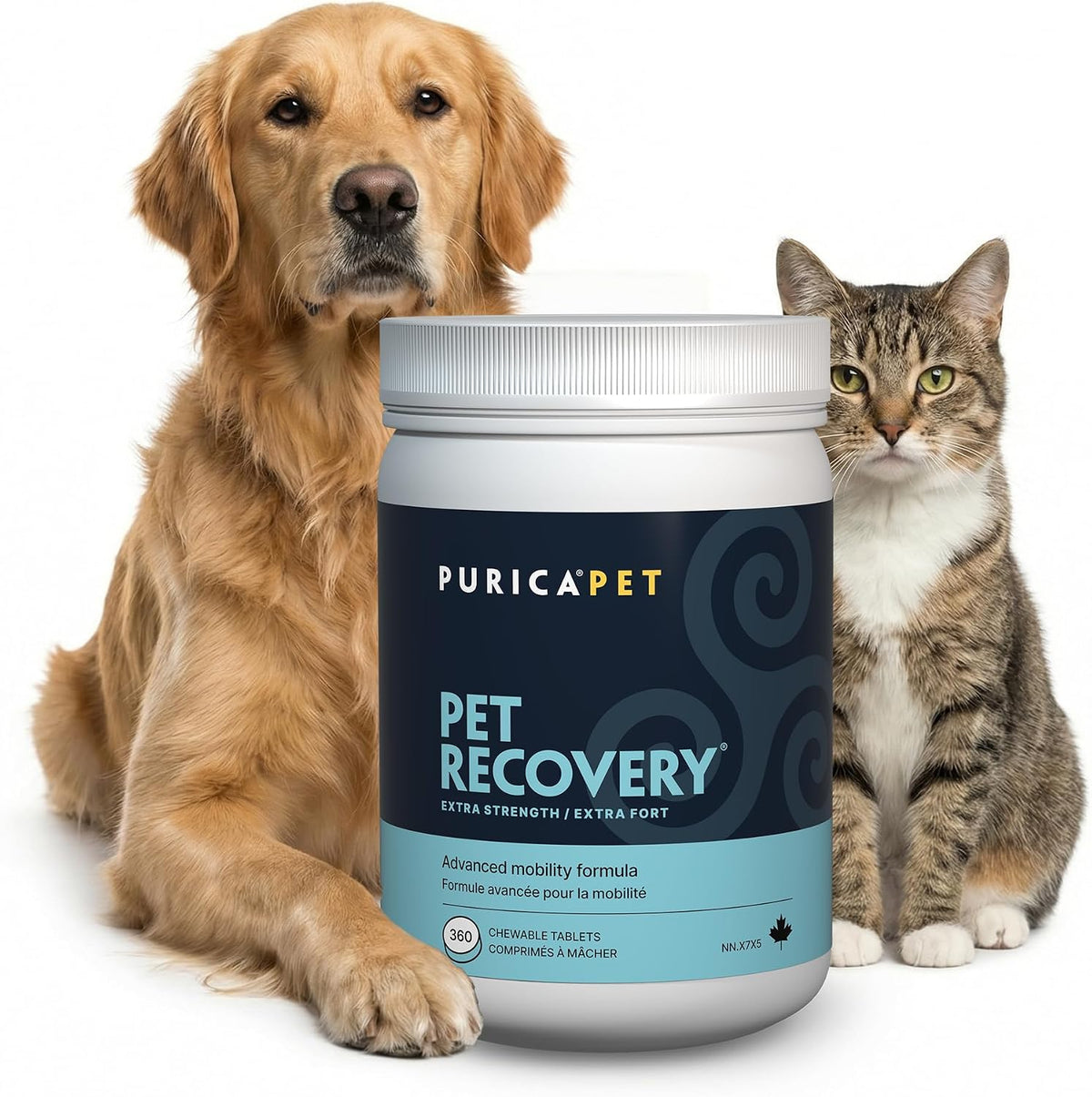 purica pet recovery extra strength, 360 chewable tablets, main product view