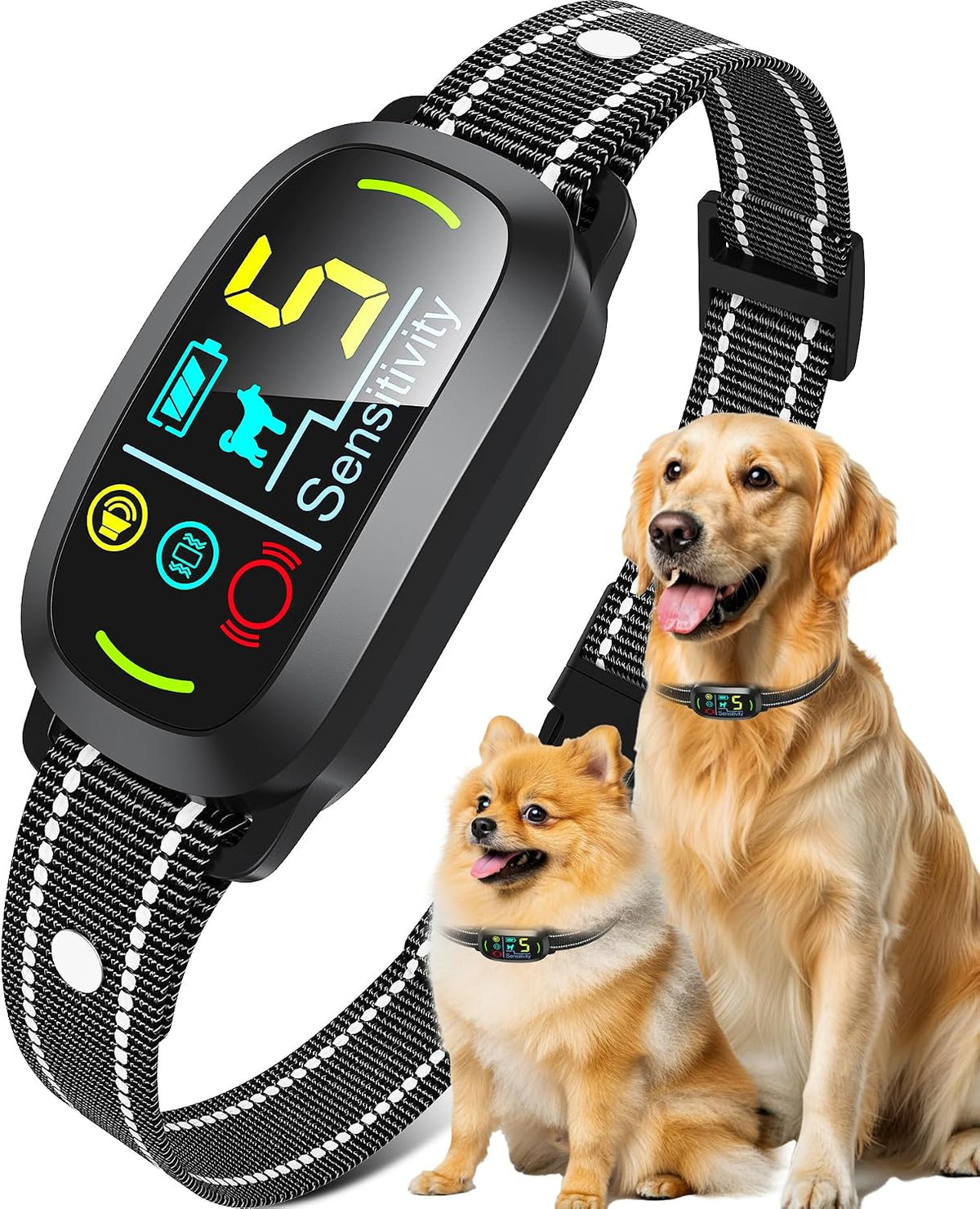 bark collar for small medium large dogs with, main product view