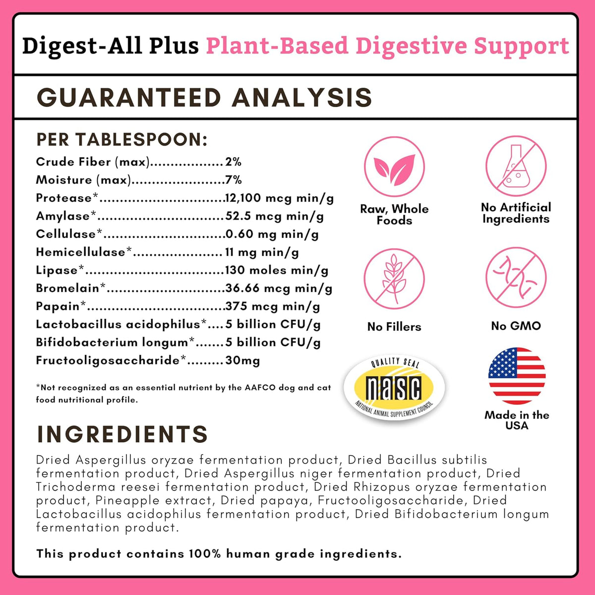 probiotics for dogs and cats with prebiotics, 8, side view