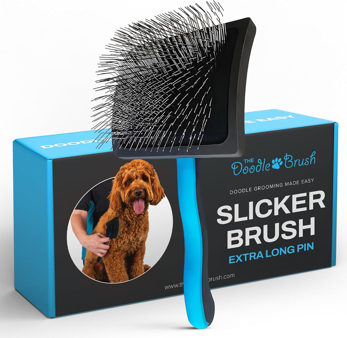 the doodle brush slicker brush dog poodle brush, main product view