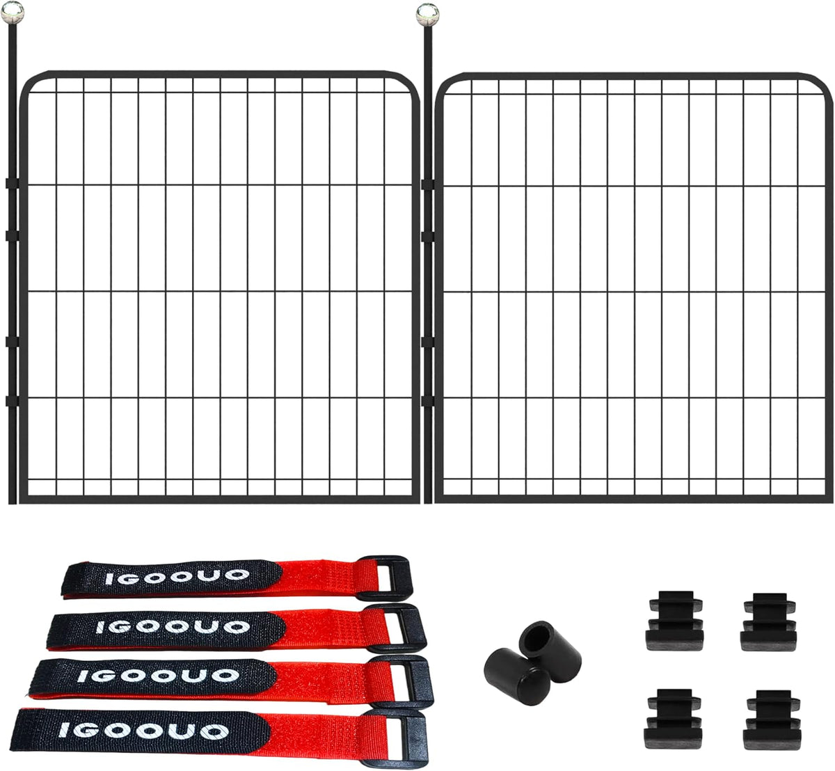 puppy playpen indoor/outdoor,24'' portable dog playpen with easy-carry, main product view