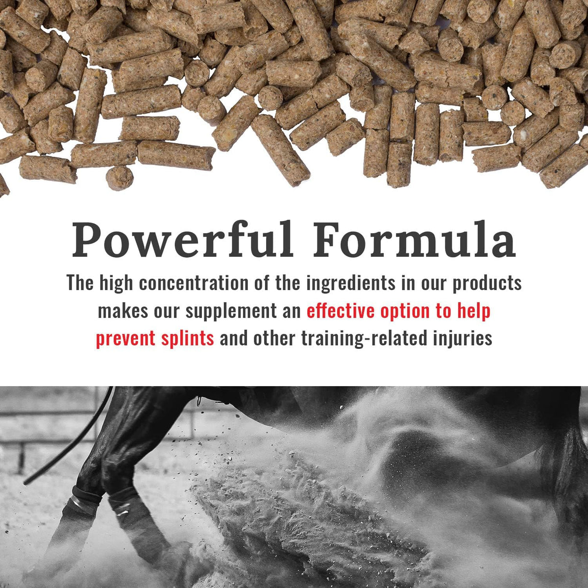 mojo joint horse supplements, equine pelleted supplement, all, close-up detail