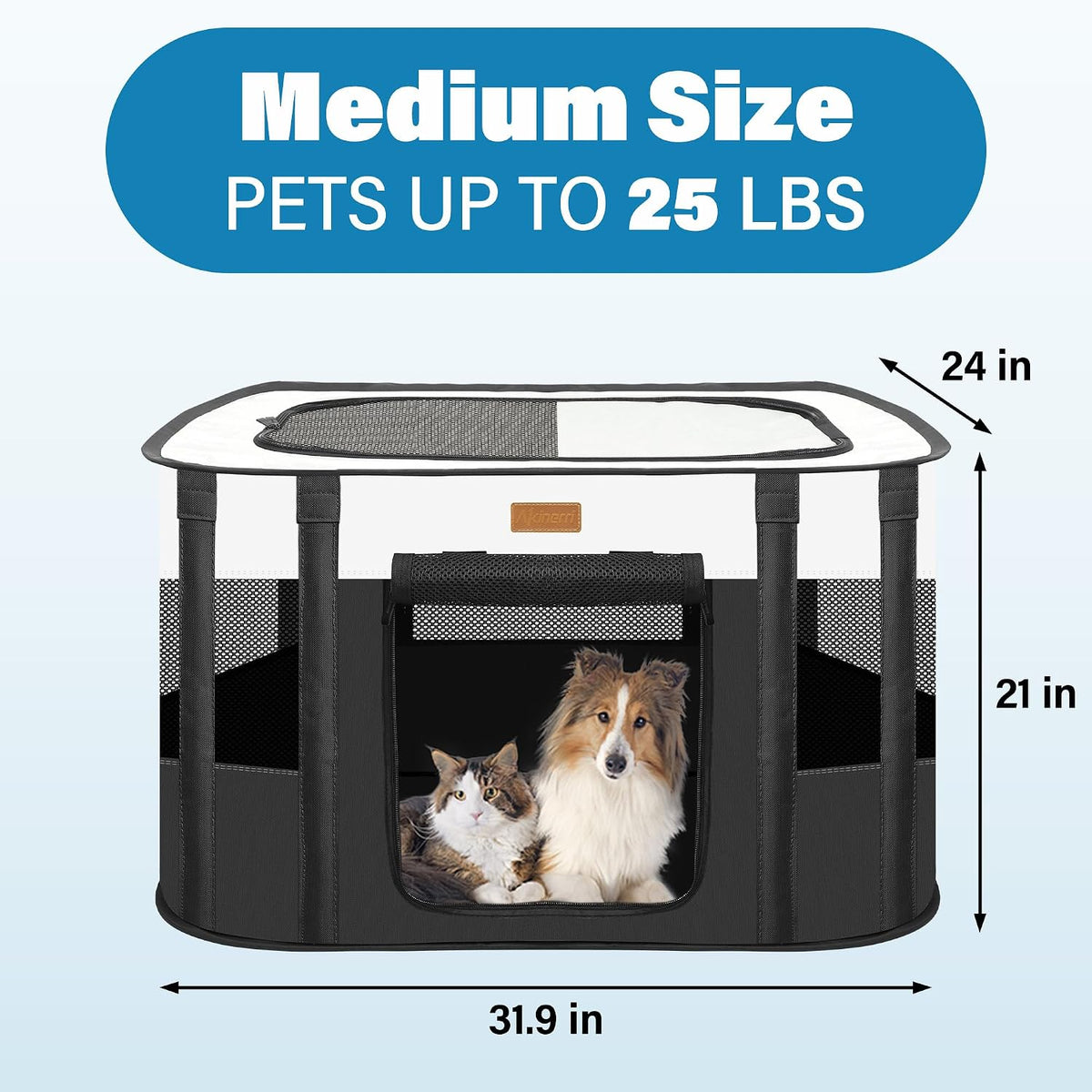 dog playpen - foldable cat play pens for shown in use