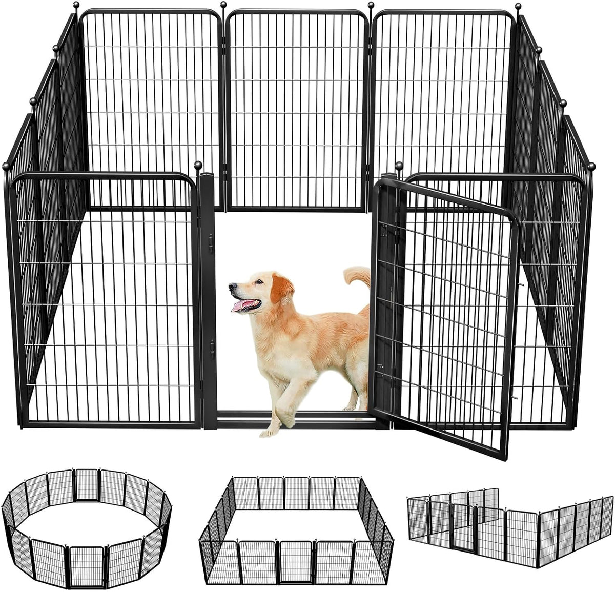 dog playpens with low threshold gate, 40 inch, main product view
