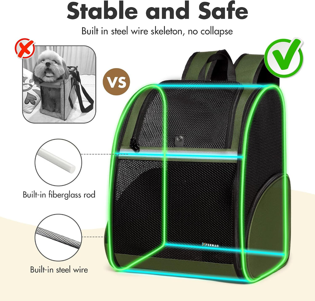pet backpack carrier, large cat carrier backpack up, package contents