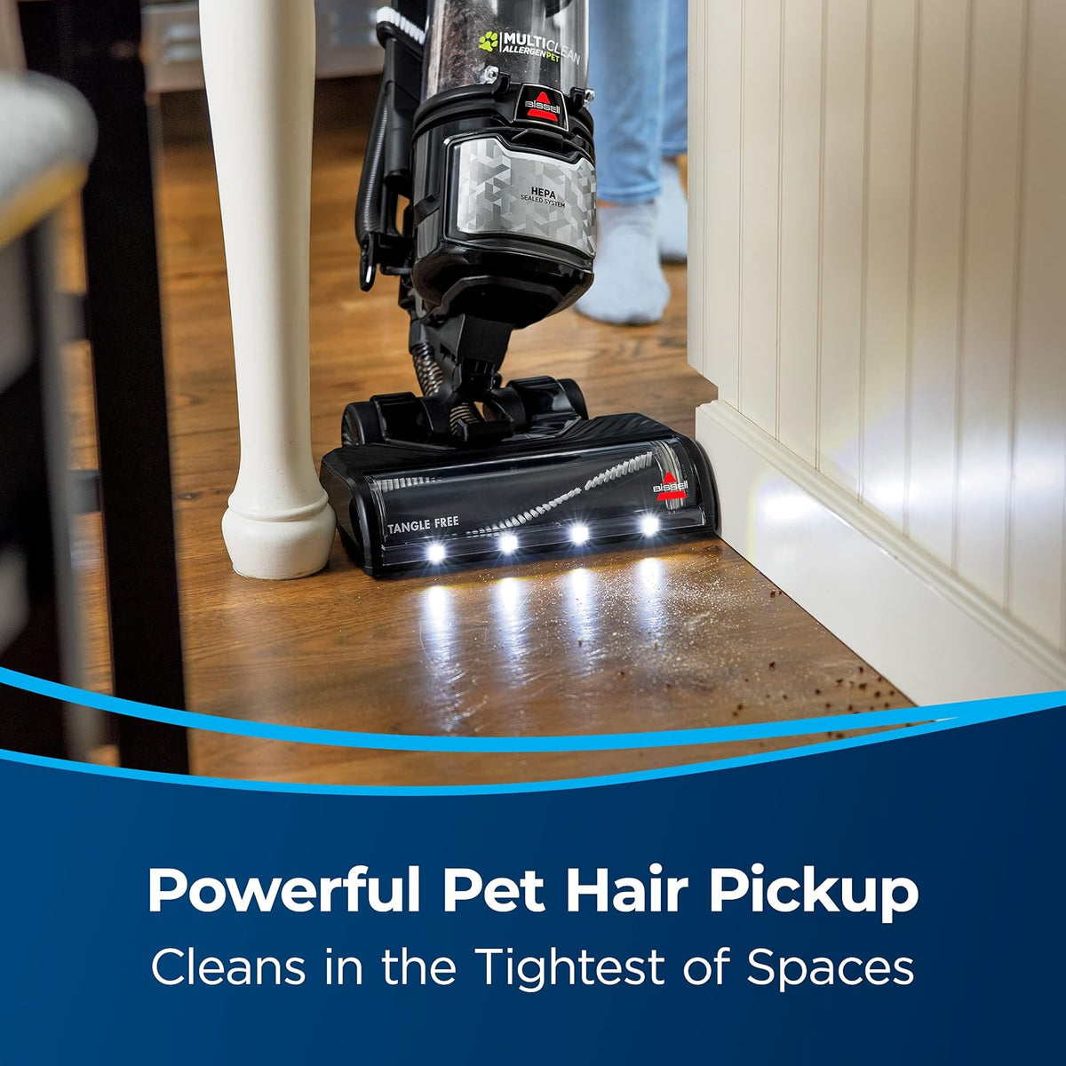 bissell multiclean allergen pet slim, close-up detail