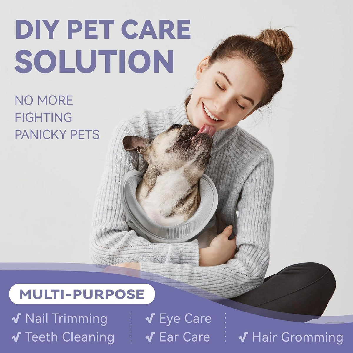 loflaze dog grooming hammock harness for dogs & shown in use
