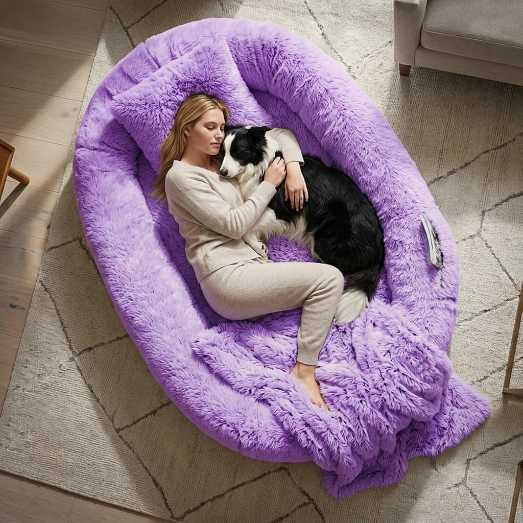 human dog bed, 71''x45''x12'' size fits you and, view 9