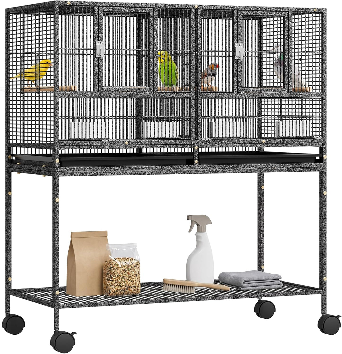 super deal 42 inch sturdy wrought iron stackable, main product view