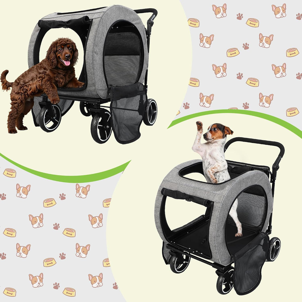 saudism pet stroller for dogs cats up to on a desk or shelf