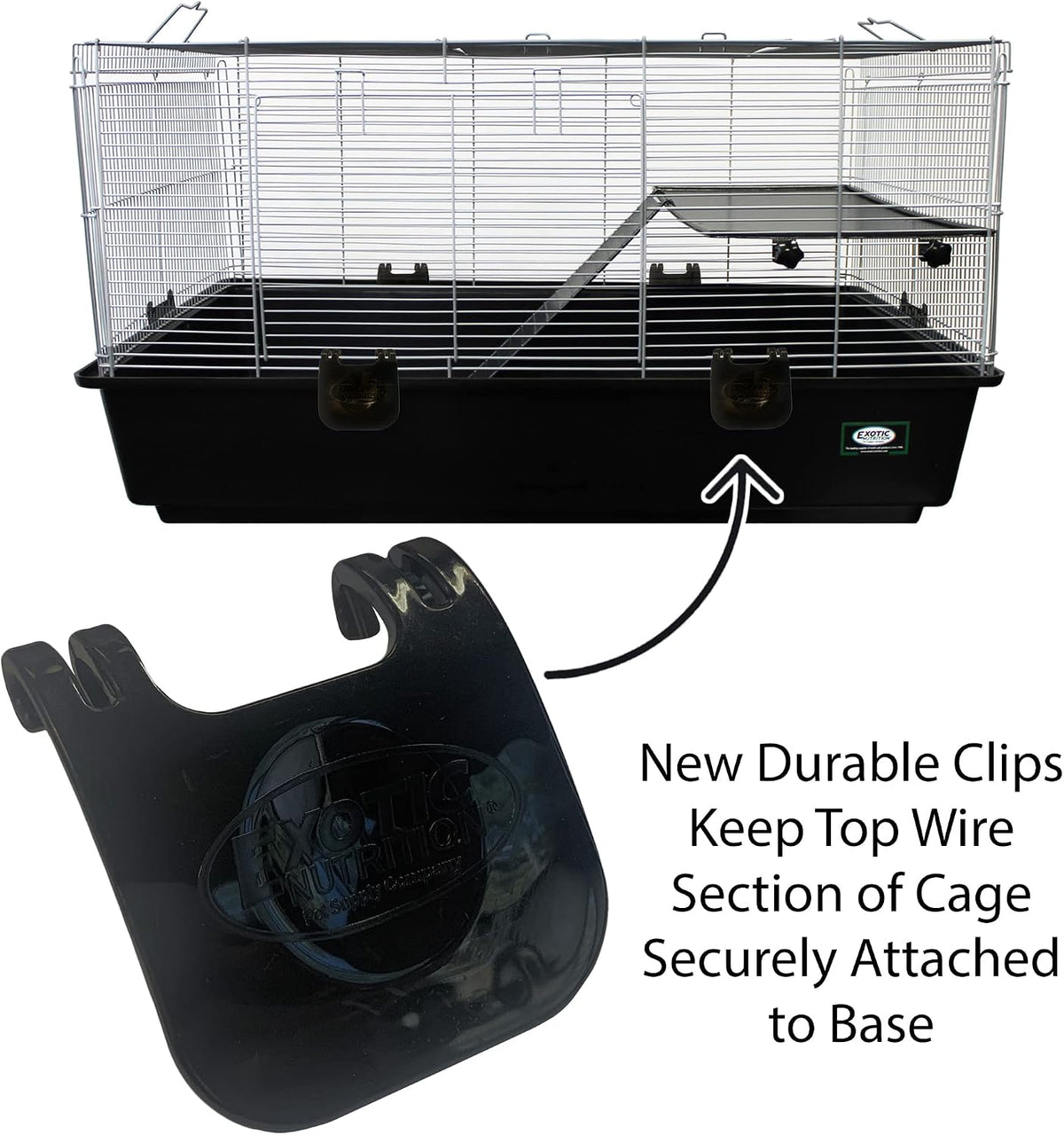 zanzibar cage - durable spacious pet habitat, side view