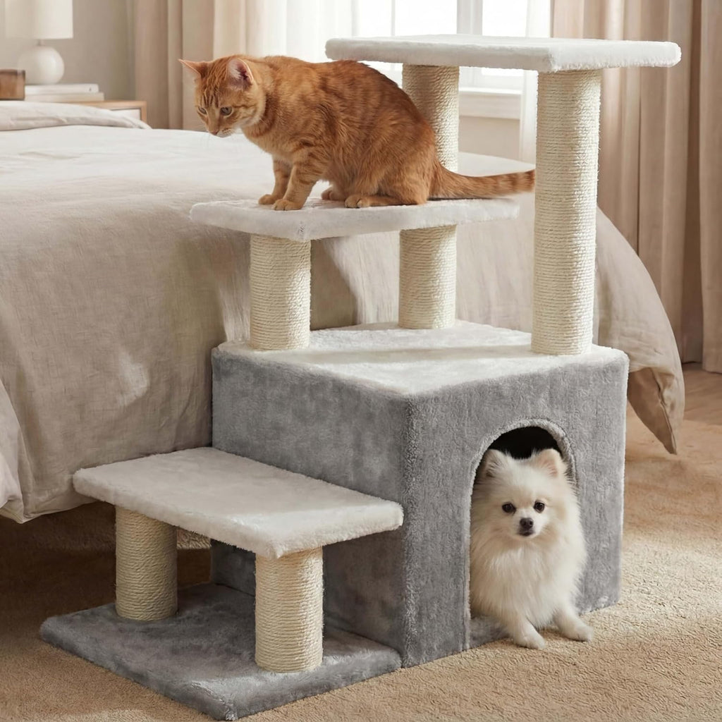 heybly cat scratching post, pet steps for indoor, main product view
