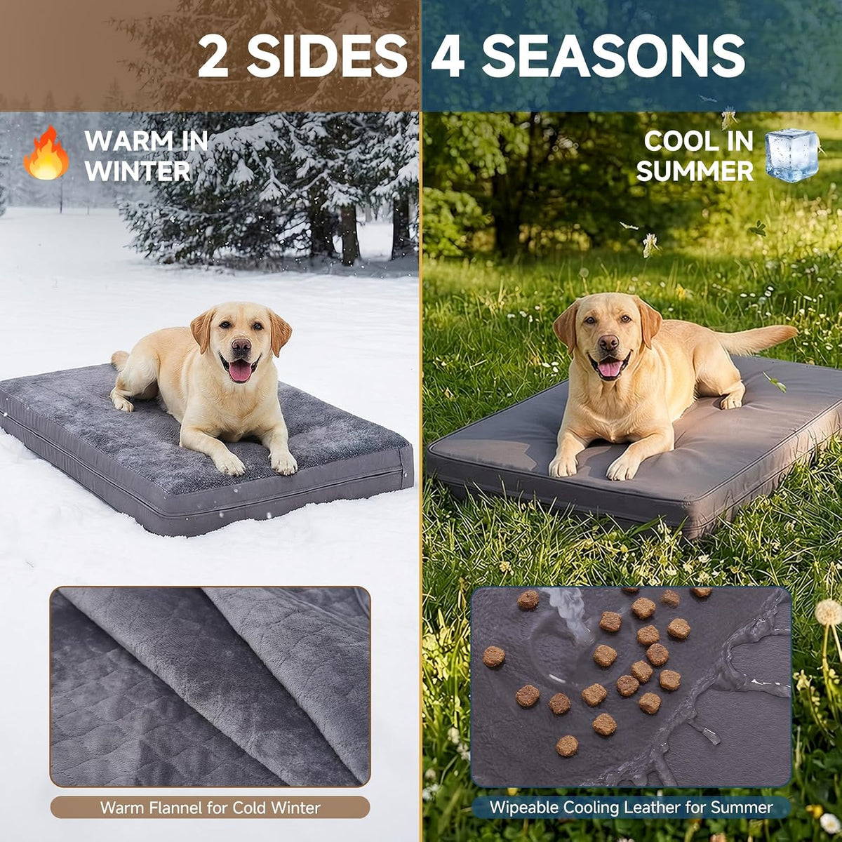 xxl dog bed, waterproof dog crate bed, extra, close-up detail