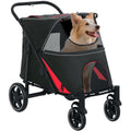 pawhut dog stroller one-click foldable pet cat stroller, main product view