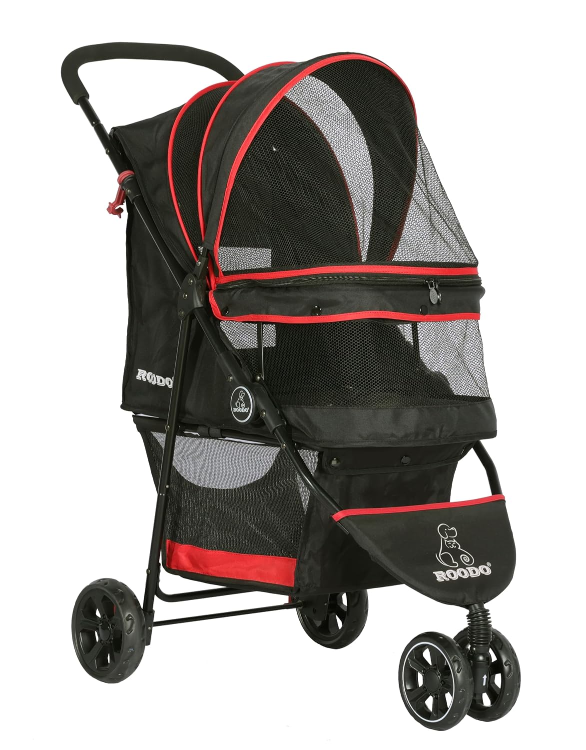 roodo escort 3 wheel dog cat pet stroller, view 9