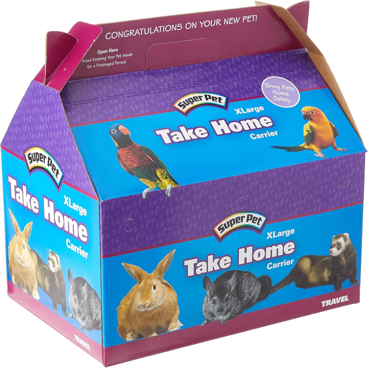 kaytee take-home pet carrier/box, x-large, 50 per case, main product view