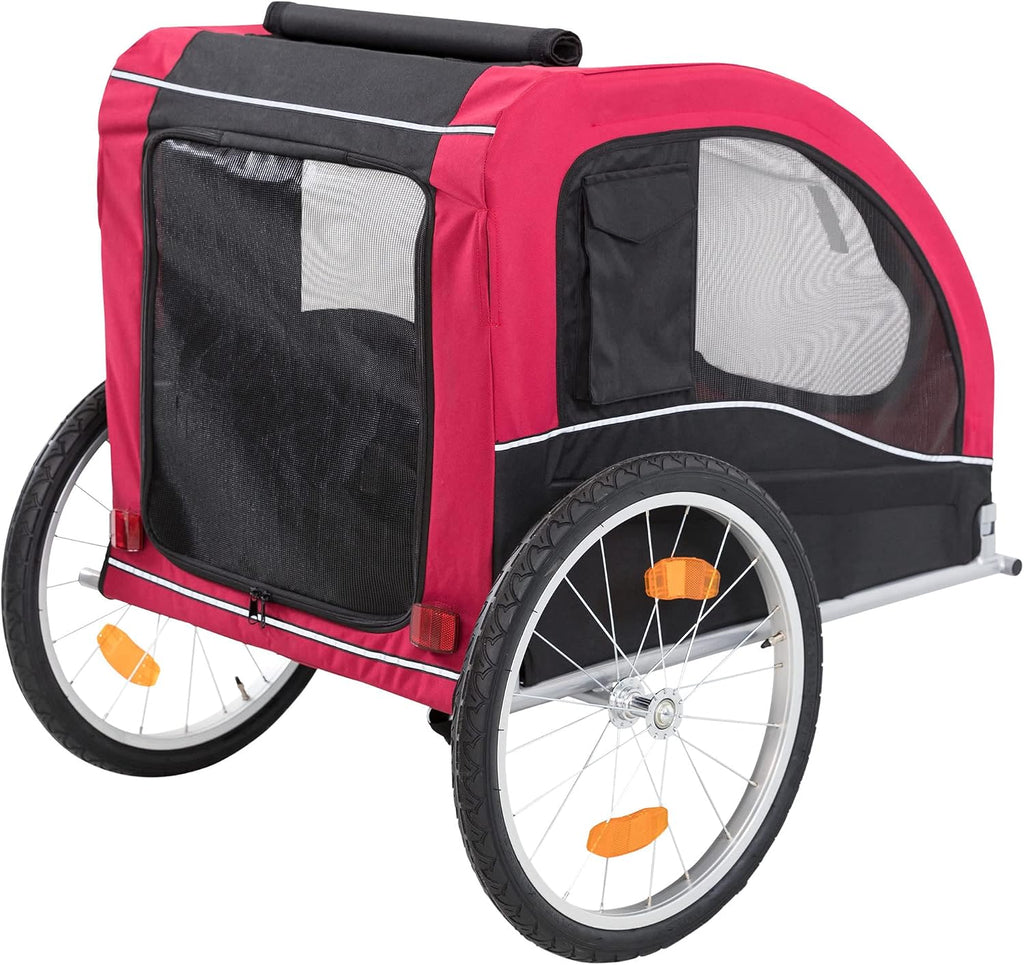 trixie large dog bike trailer - foldable pet on a desk or shelf