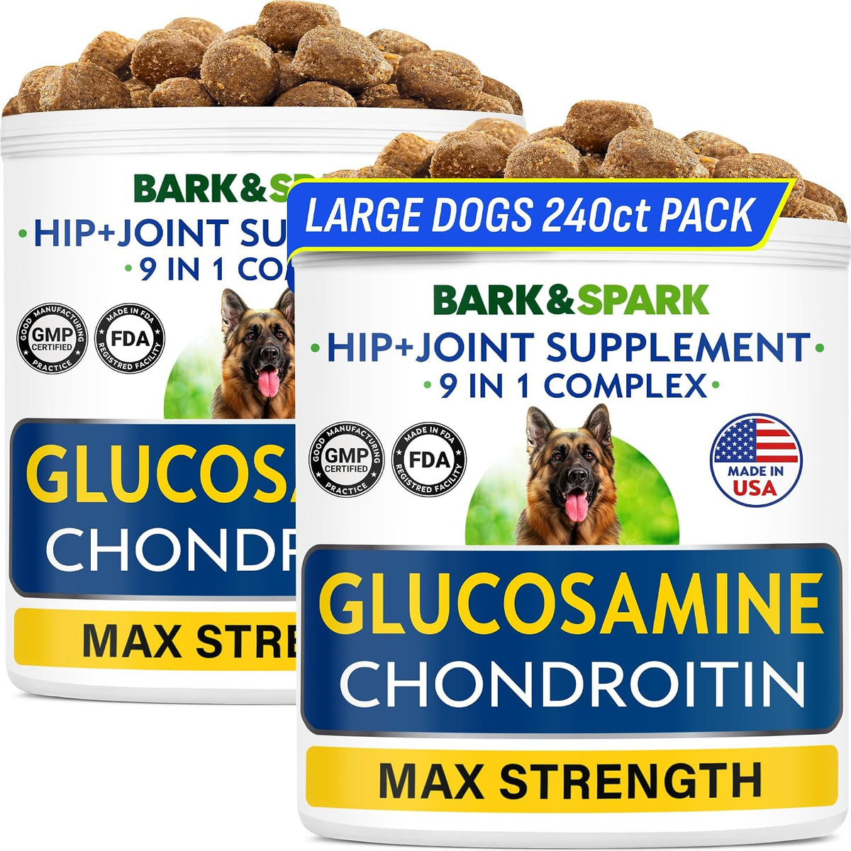 senior advanced glucosamine for dogs, chondroitin hip joint, main product view