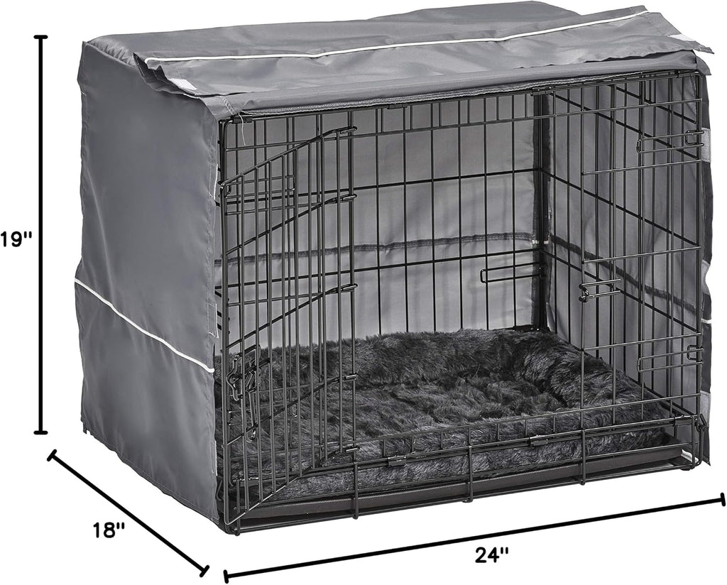 midwest homes for pets double door 24-inch dog, view 9