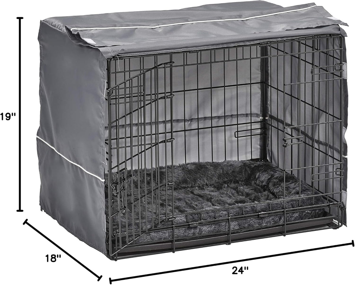 midwest homes for pets double door 24-inch dog, view 9