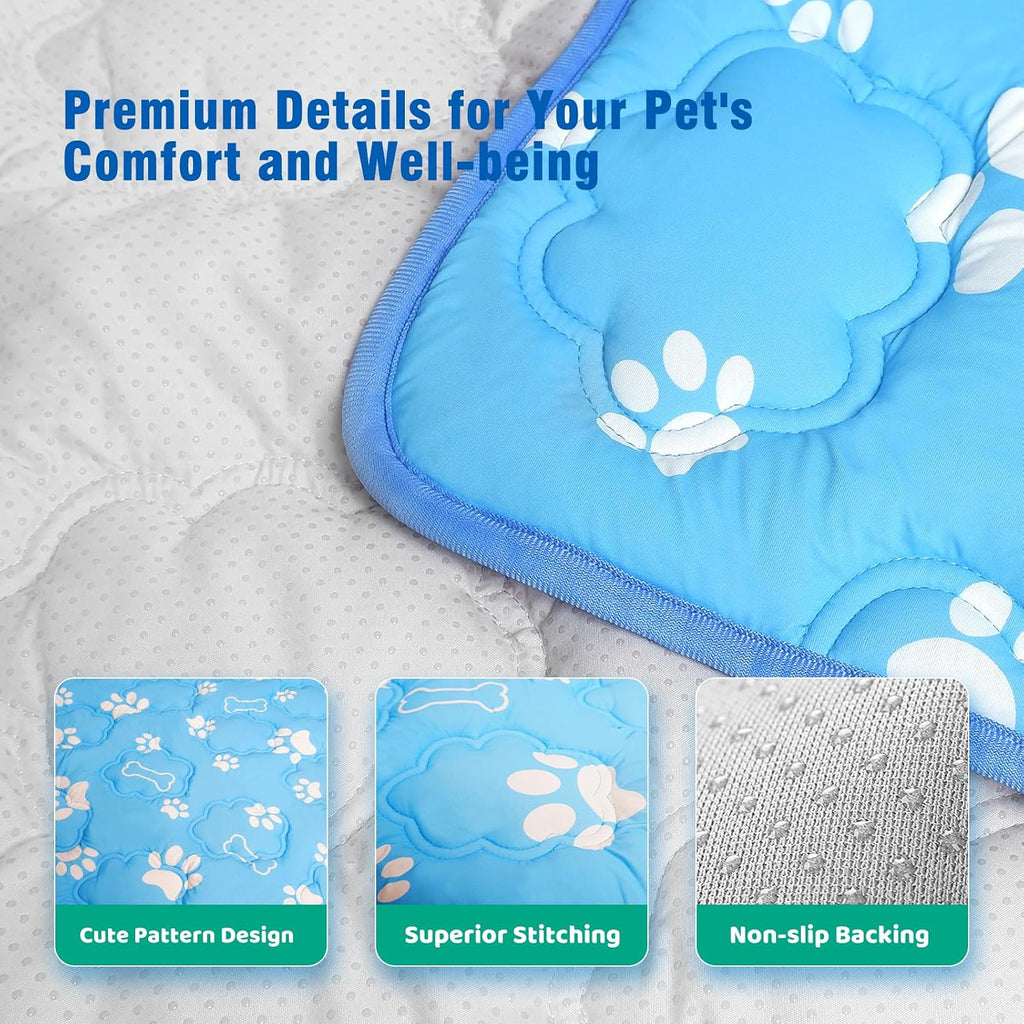 dog cooling mat, extra large cooling dog bed, package contents