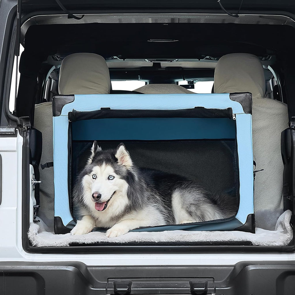 joytutus collapsible dog crate, 32 inch portable pet, main product view