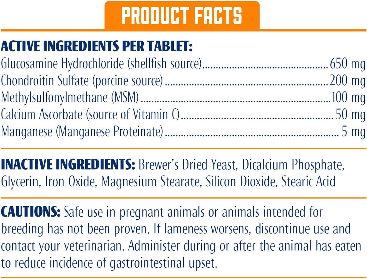 prosense advanced strength for dogs glucosamine chew tablets, close-up detail