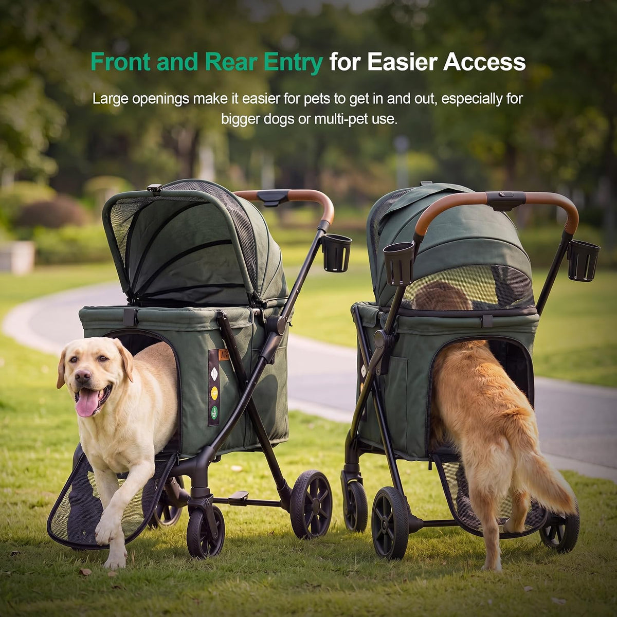 jwx pet stroller for medium and large dogs, package contents