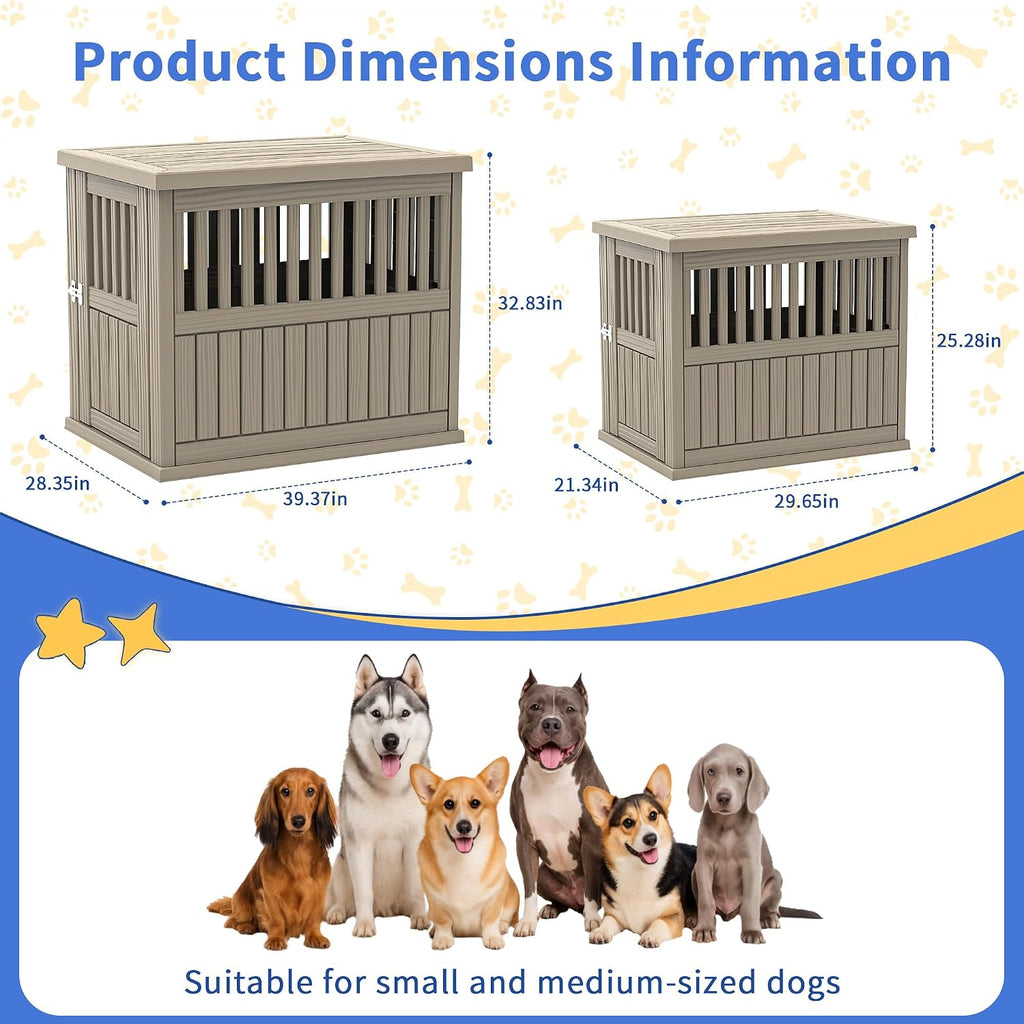 drato dog house resin dog kennel furniture weatherproof showing dimensions