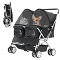 double pet stroller for 2 dogs & cats, main product view