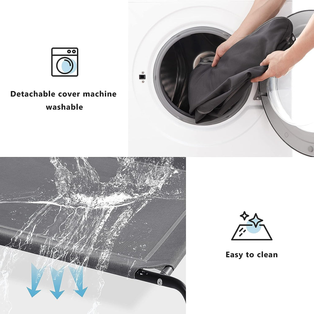 western home cooling elevated dog bed for large showing dimensions