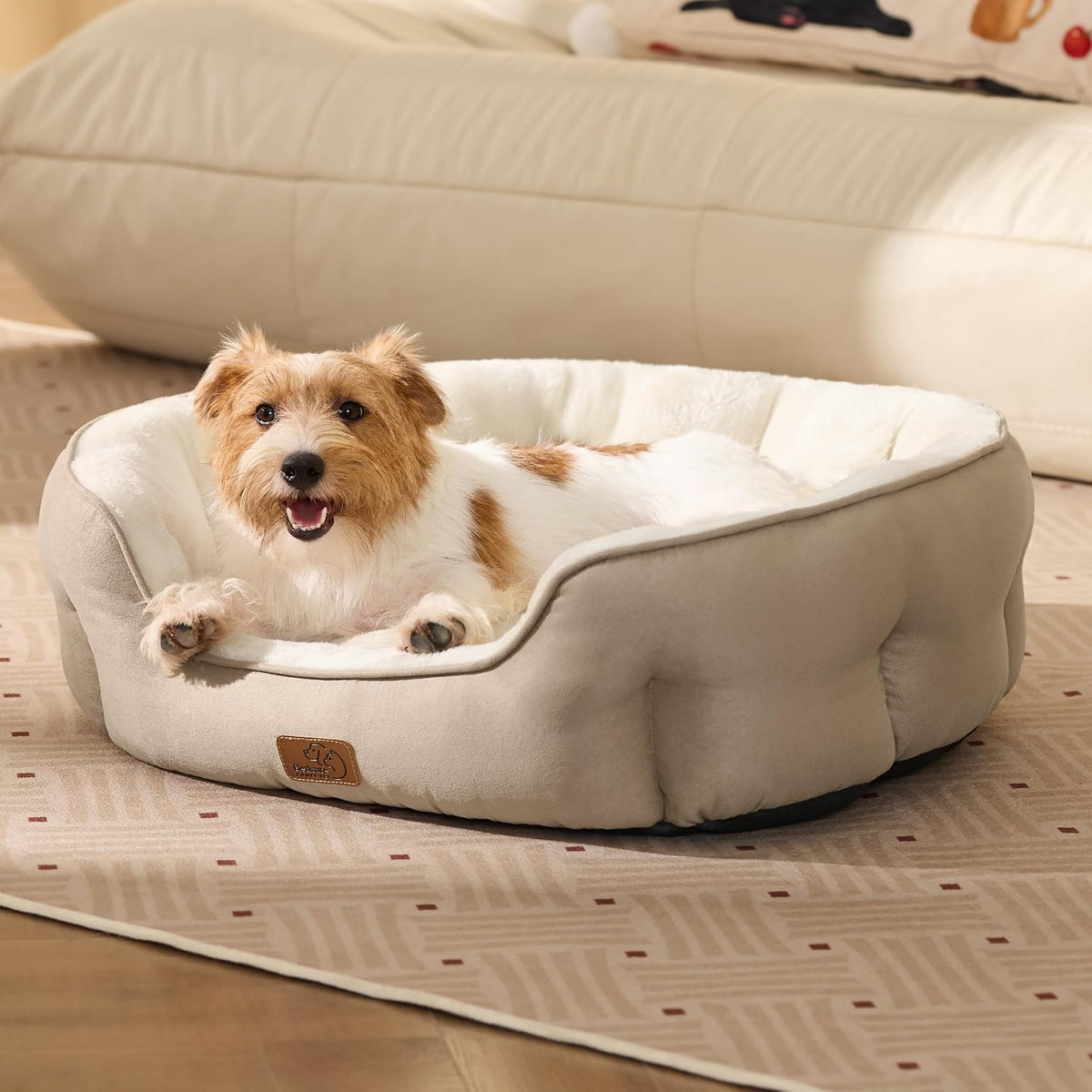 bedsure medium dog bed washable,large cat beds for showing dimensions