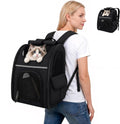expandable cat backpack carrier airline approved pet travel, main product view