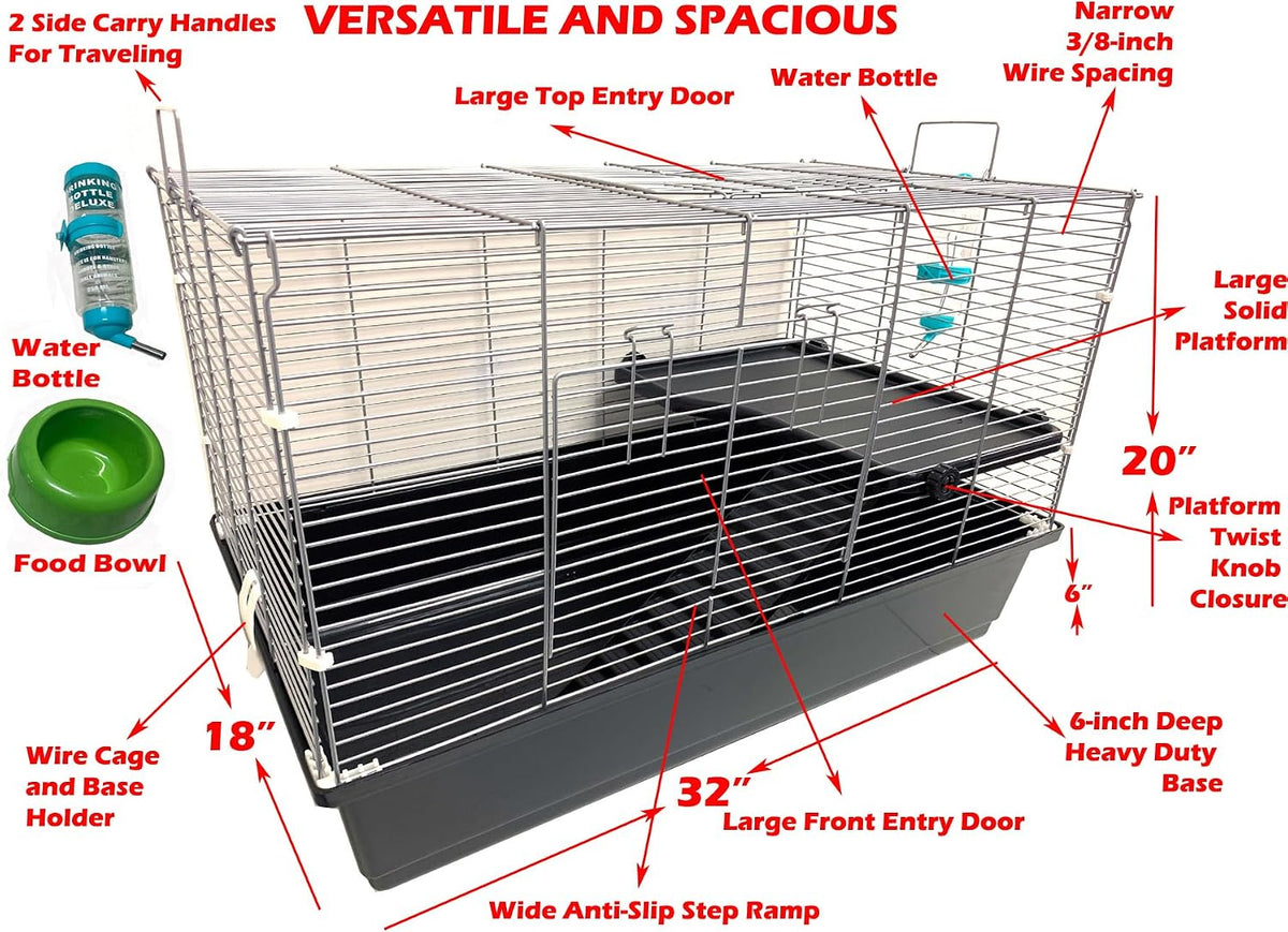 large pet products universal 2-level small animals home, close-up detail