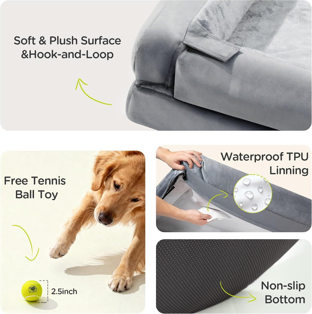 waterproof orthopedic dog bed for extra large sized, package contents