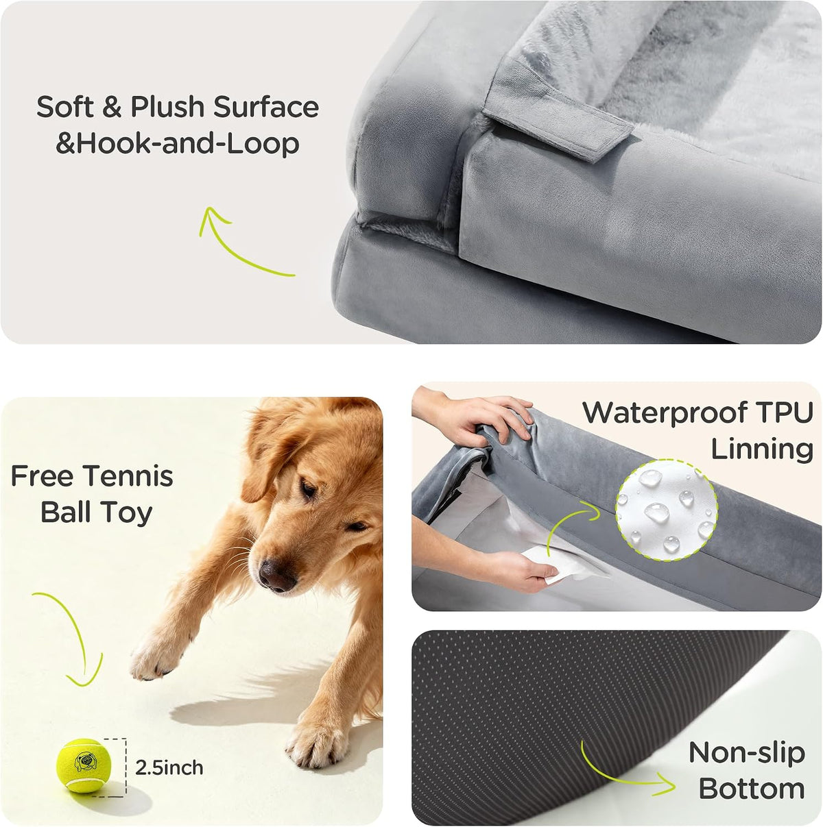 waterproof orthopedic dog bed for extra large sized, package contents